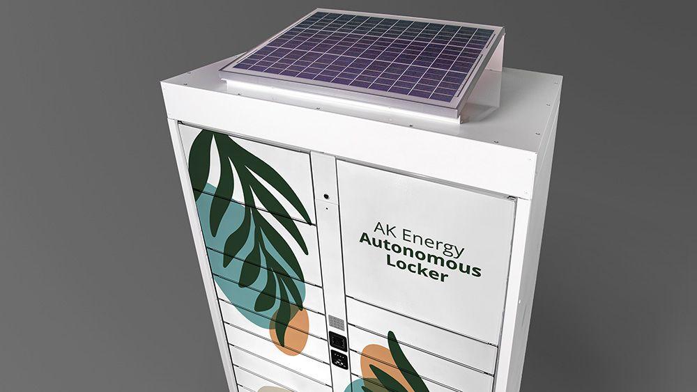 Solar Panel-Powered smart parcel locker