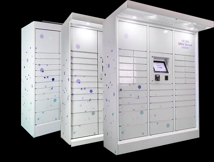 Autonomous, Secure and electronic parcel lockers on display